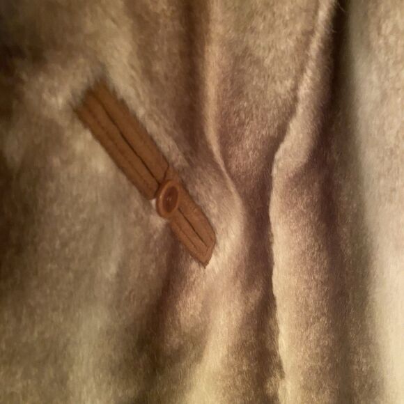 Dennis Basso Women 1X Brown Penny Lane Suede Leather Faux Fur Cuff reversible - Picture 7 of 8